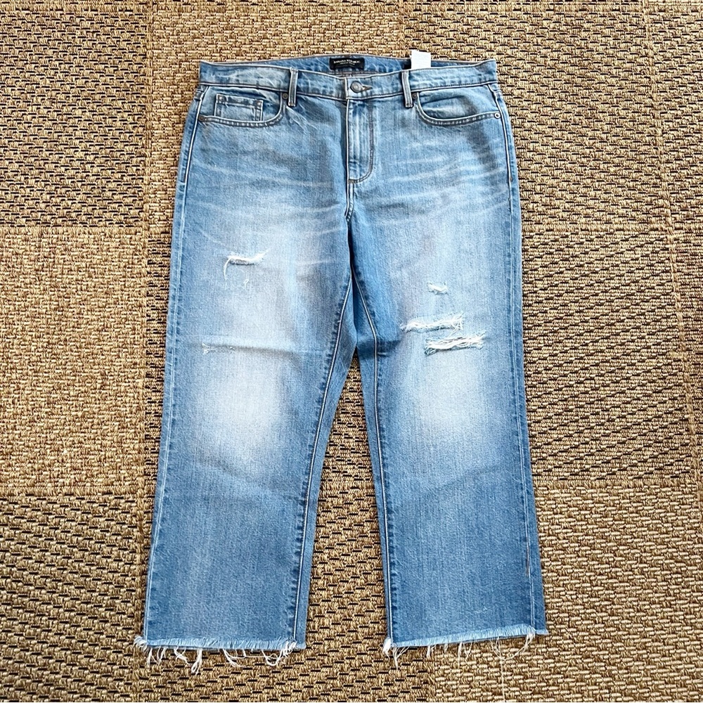 Banana Republic Premium Denim Cropped Girlfriend Jeans-31P